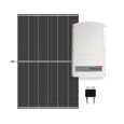 Komplektas: Optimizuota „SolarEdge“ sistema + „Trina Solar“ moduliai + konstrukcija šlaitinis stogas valcuota skarda
